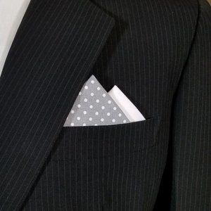 NEW - Contrasting Color 100% Cotton Pre-Folded Pocket Square Handkerchief Insert